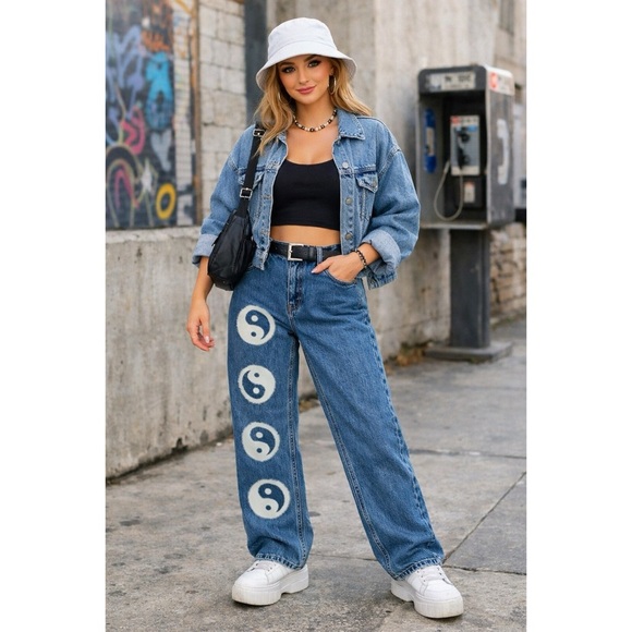 PacSun Denim - PACSUN Yin Yang 90’s Boyfriend Jeans